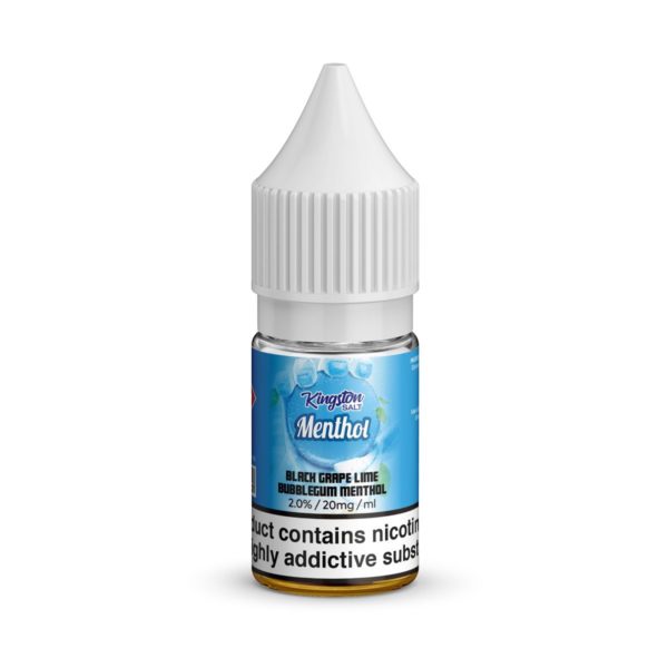 Kingston Salts 10ml - Menthol - Black Grape Lime Bubblegum Menthol - 20mg