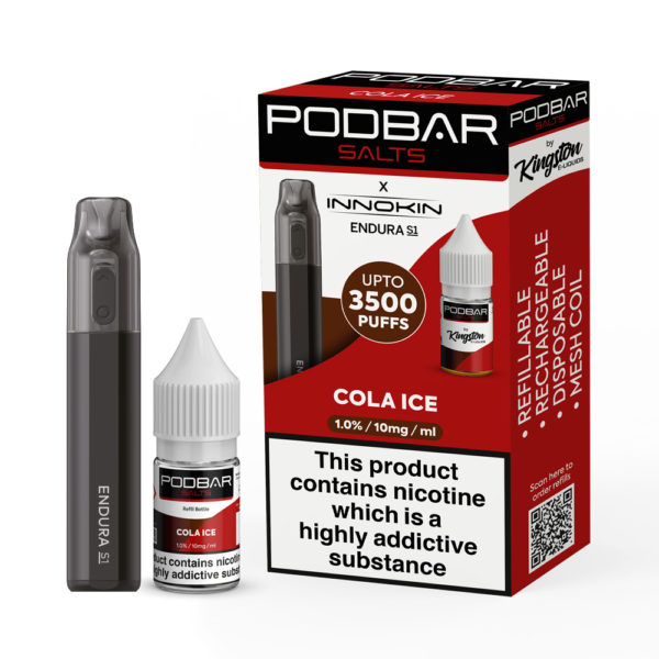 Podbar Salts x Innokin Endura S1 - Twin Pack - Cola Ice - 10mg